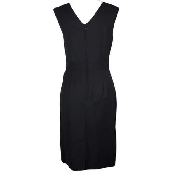 Ted Baker London Black Pleated Formal Sheath Dress - Picture 4 of 9